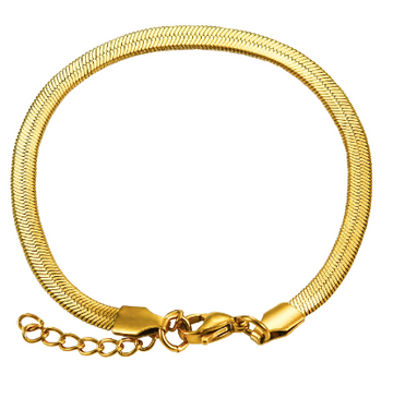 3mm Thick Herringbone Bracelet